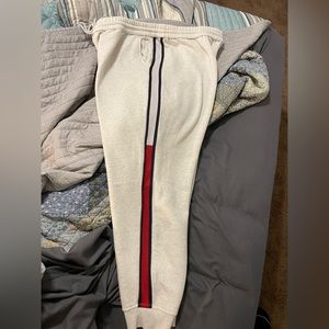 Tommy Hilfiger side logo stripe joggers. EUC   XL